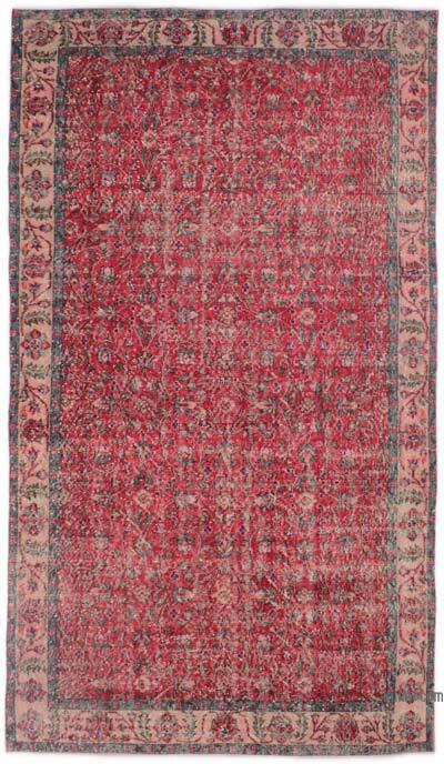 Vintage Turkish Hand-Knotted Rug - 5' 2" x 9' 3" (62" x 111")