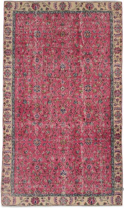 Alfombra Vintage Turca Anudada a Mano - 138 cm x 235 cm