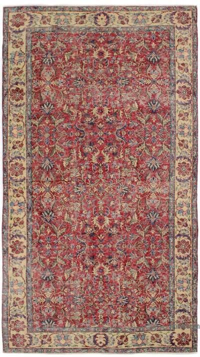 El Dokuma Vintage Halı - 140 cm x 254 cm