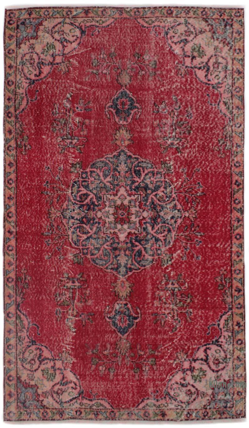 Alfombra Vintage Turca Anudada a Mano - 132 cm x 226 cm - K0076726