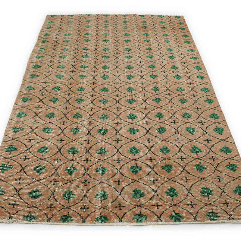 Alfombra Vintage Turca Anudada a Mano - 140 cm x 242 cm - K0076727