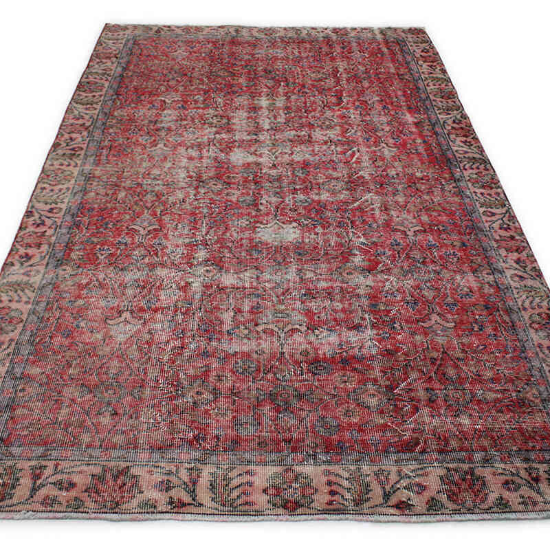 Vintage Turkish Hand-Knotted Rug - 4' 11" x 9'  (59" x 108") - K0076729