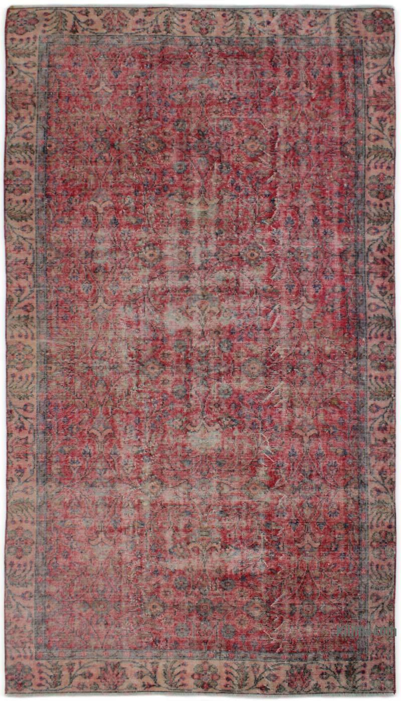 Vintage Turkish Hand-Knotted Rug - 4' 11" x 9'  (59" x 108") - K0076729