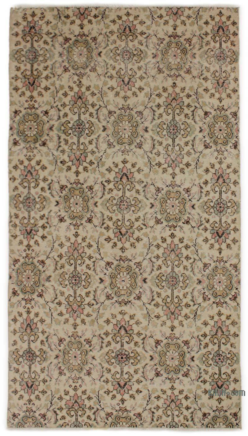 Vintage Turkish Hand-Knotted Rug - 4' 2" x 7' 8" (50" x 92") - K0076731