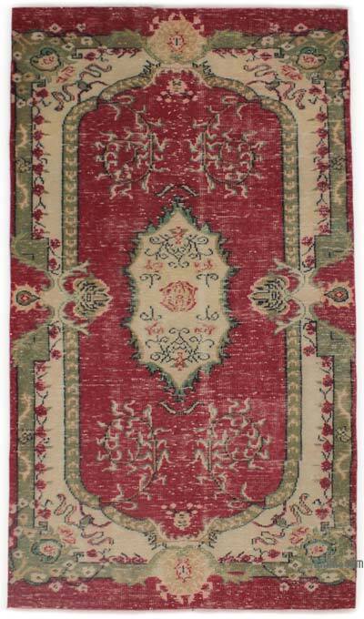 Alfombra Vintage Turca Anudada a Mano - 142 cm x 250 cm