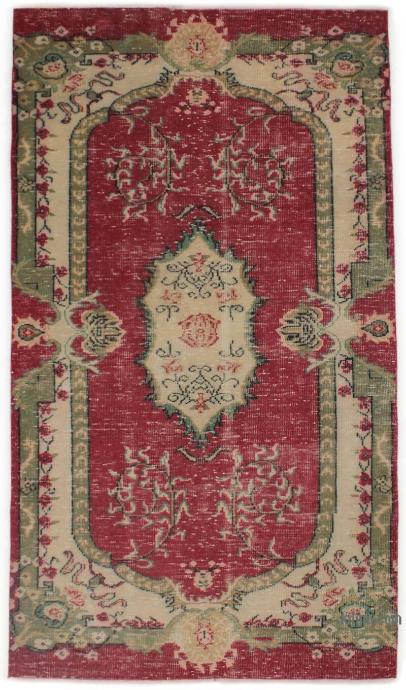 Alfombra Vintage Turca Anudada a Mano - 142 cm x 250 cm - K0076733