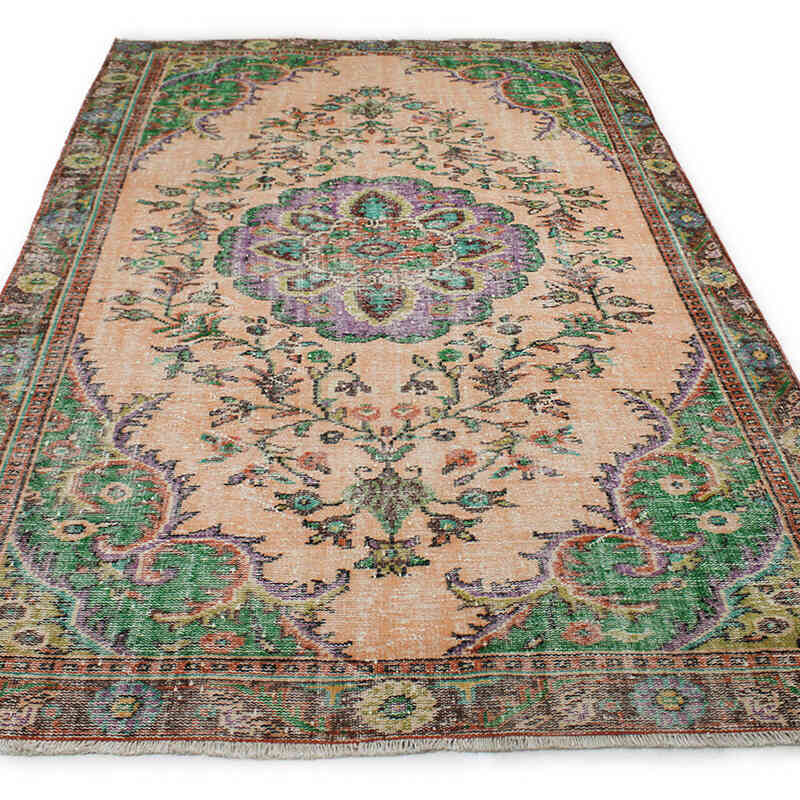 El Dokuma Vintage Halı - 164 cm x 283 cm - K0076736