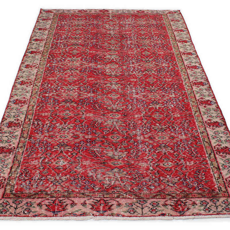 El Dokuma Vintage Halı - 135 cm x 246 cm - K0076741