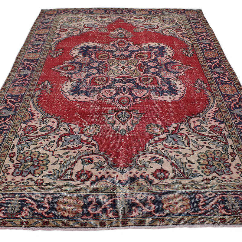 Alfombra Vintage Turca Anudada a Mano - 178 cm x 297 cm - K0076745