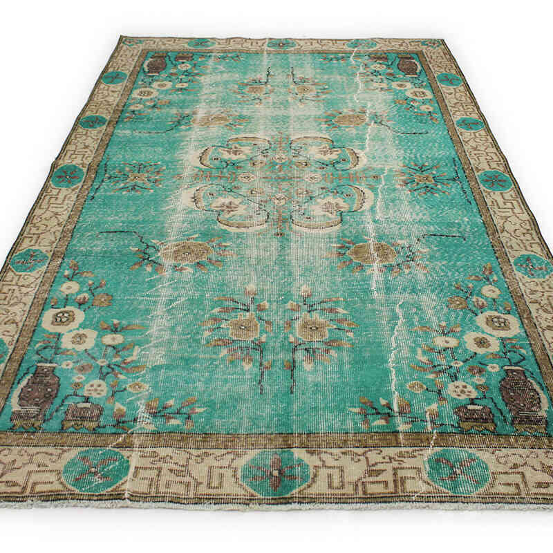 El Dokuma Vintage Halı - 166 cm x 272 cm - K0076748