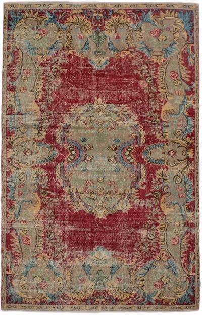Vintage Turkish Hand-Knotted Rug - 5' 4" x 8' 4" (64" x 100")