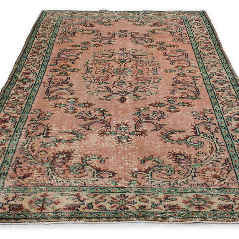 Vintage Turkish Hand-Knotted Rug - 5' 3" x 8' 4" (63" x 100") - K0076750
