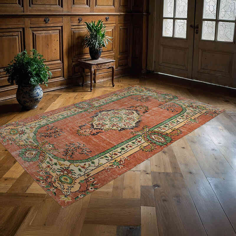 El Dokuma Vintage Halı - 156 cm x 263 cm - K0076751