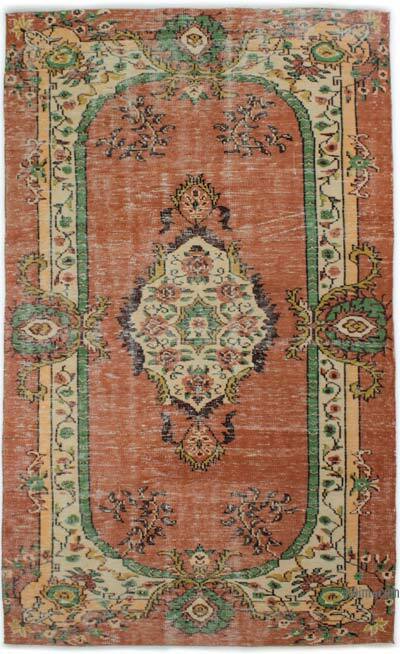 Vintage Turkish Hand-Knotted Rug - 5' 1" x 8' 8" (61" x 104")