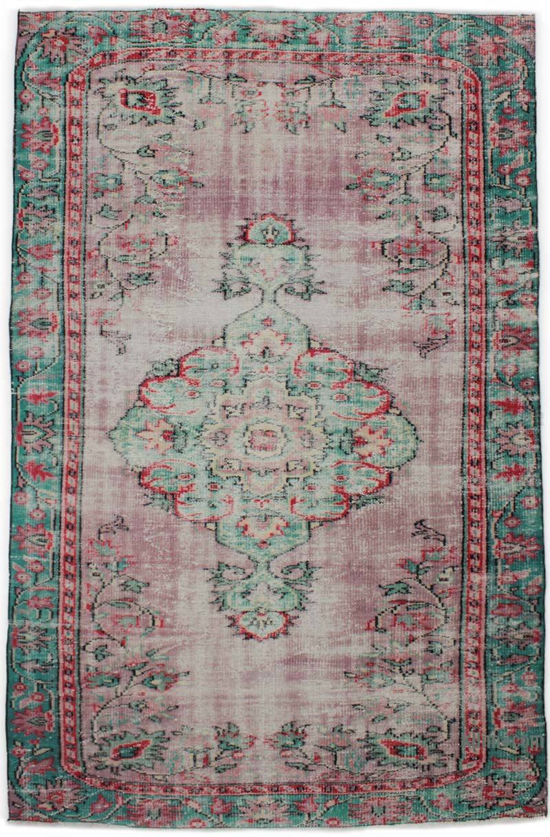 Alfombra Vintage Turca Anudada a Mano - 160 cm x 252 cm - K0076752