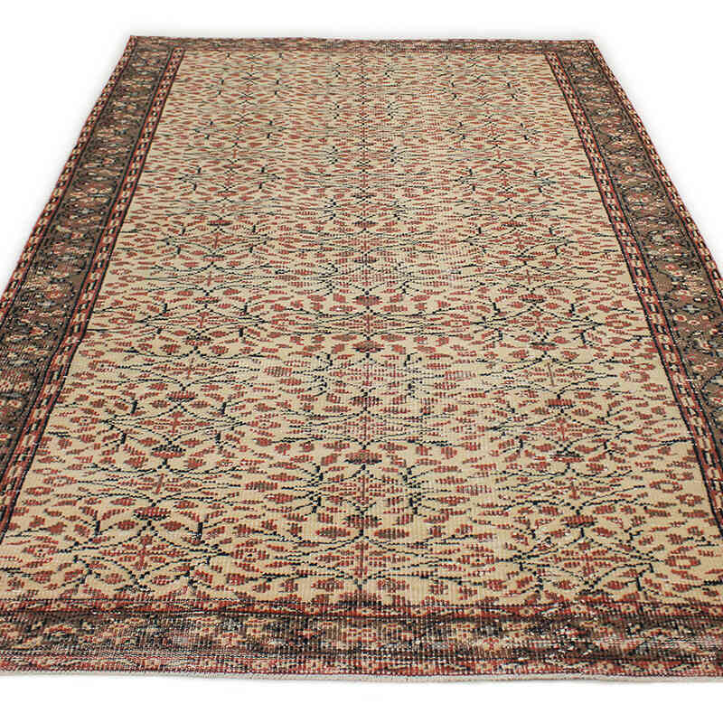 Alfombra Vintage Turca Anudada a Mano - 165 cm x 271 cm - K0076755