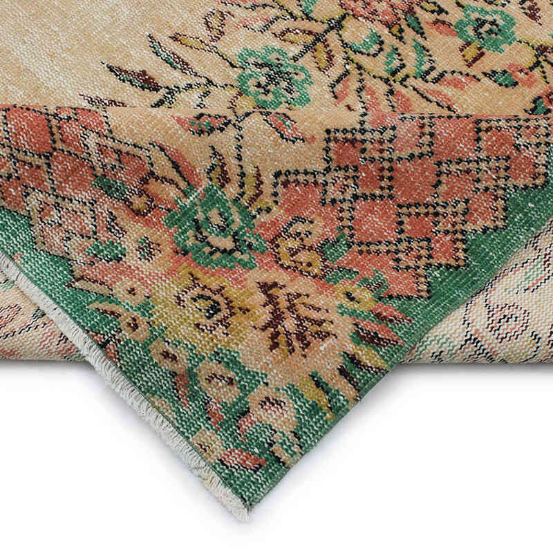 Vintage Turkish Hand-Knotted Rug - 5' 6" x 9' 1" (66" x 109") - K0076757
