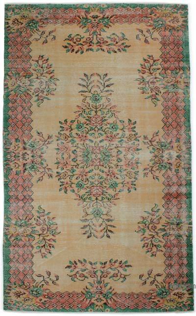 Vintage Turkish Hand-Knotted Rug - 5' 6" x 9' 1" (66" x 109")