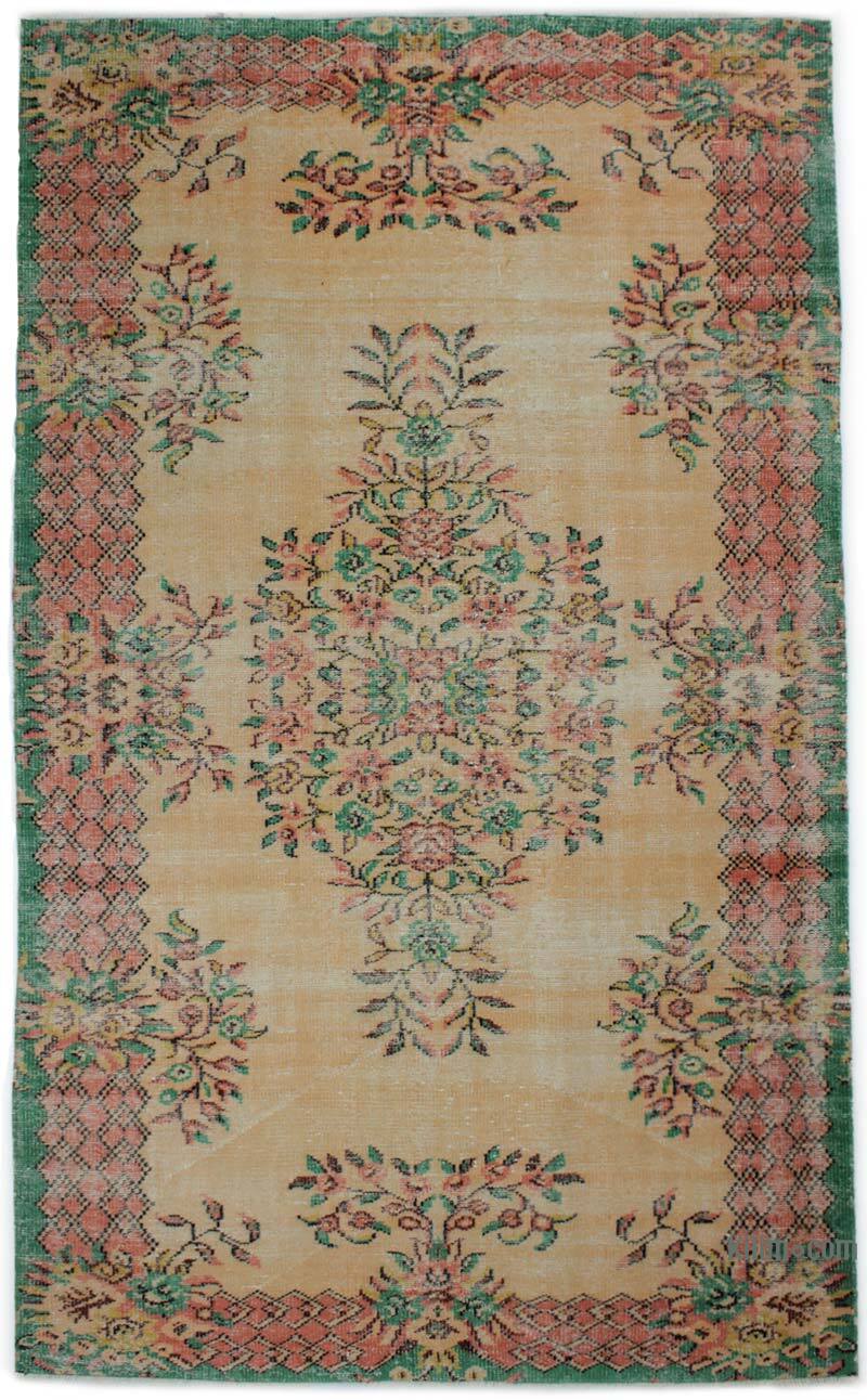 Vintage Turkish Hand-Knotted Rug - 5' 6" x 9' 1" (66" x 109") - K0076757