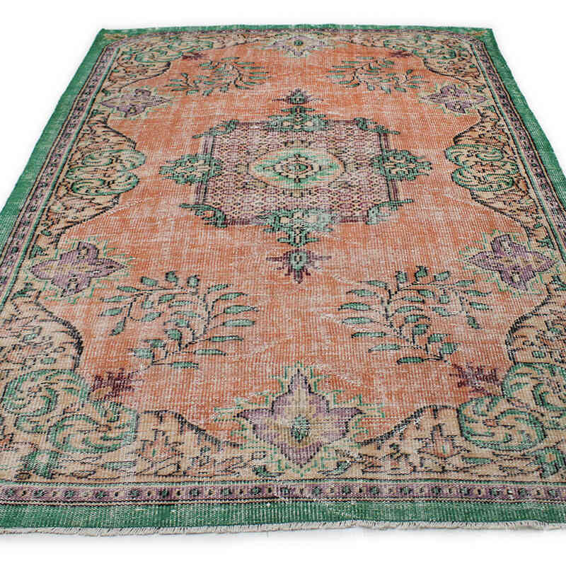 Vintage Turkish Hand-Knotted Rug - 5' 8" x 9' 1" (68" x 109") - K0076761
