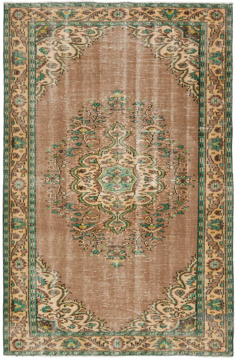 Vintage Turkish Hand-Knotted Rug - 6' 3" x 9' 6" (75" x 114") - K0076765