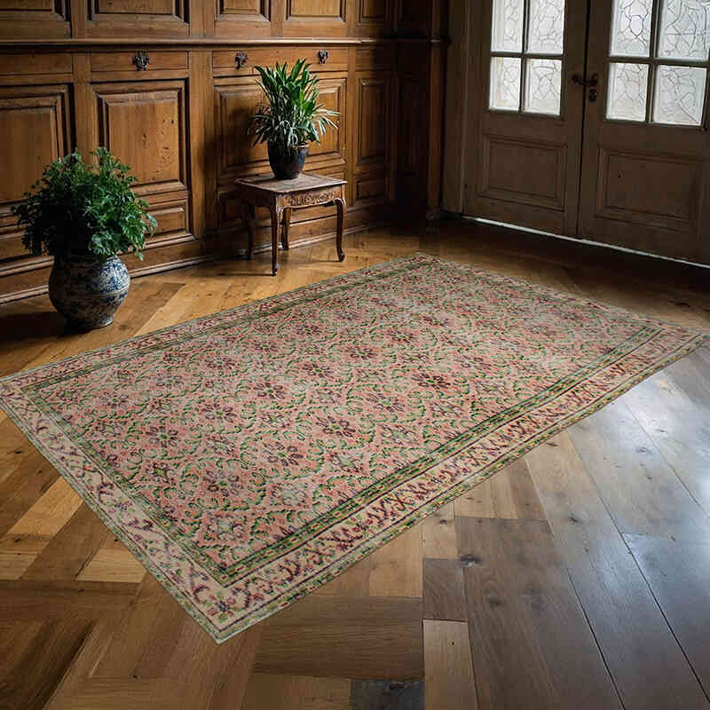 El Dokuma Vintage Halı - 158 cm x 246 cm - K0076766