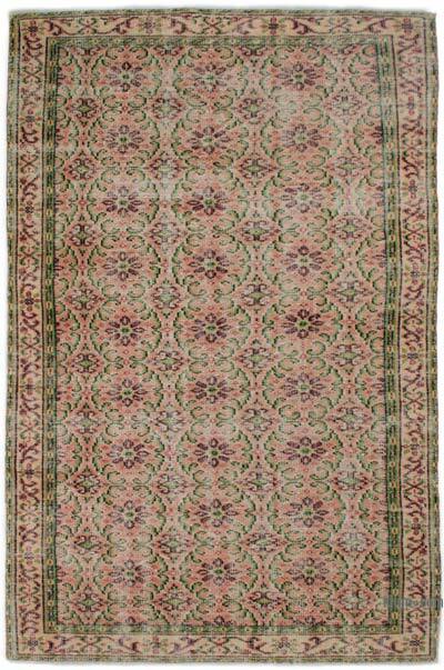 Vintage Turkish Hand-Knotted Rug - 5' 2" x 8' 1" (62" x 97")