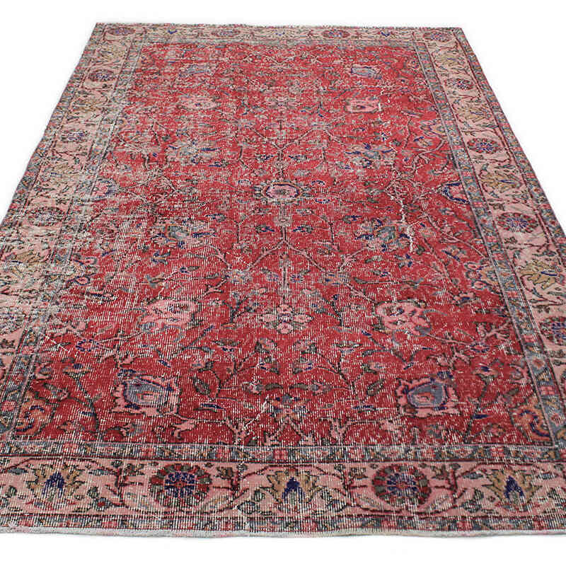 El Dokuma Vintage Halı - 154 cm x 258 cm - K0076768