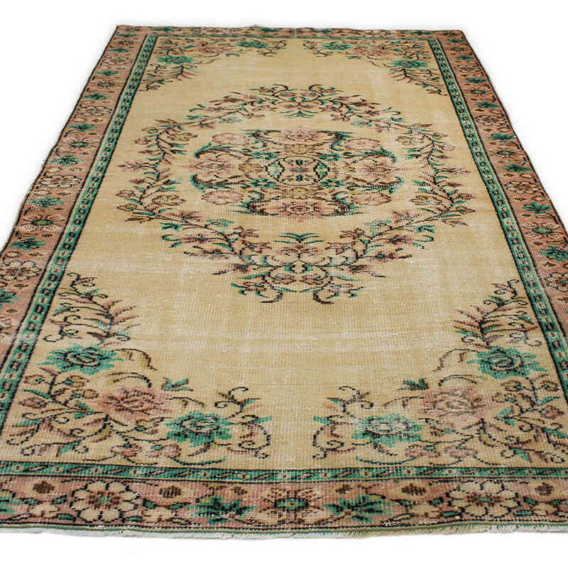 Alfombra Vintage Turca Anudada a Mano - 160 cm x 275 cm - K0076769