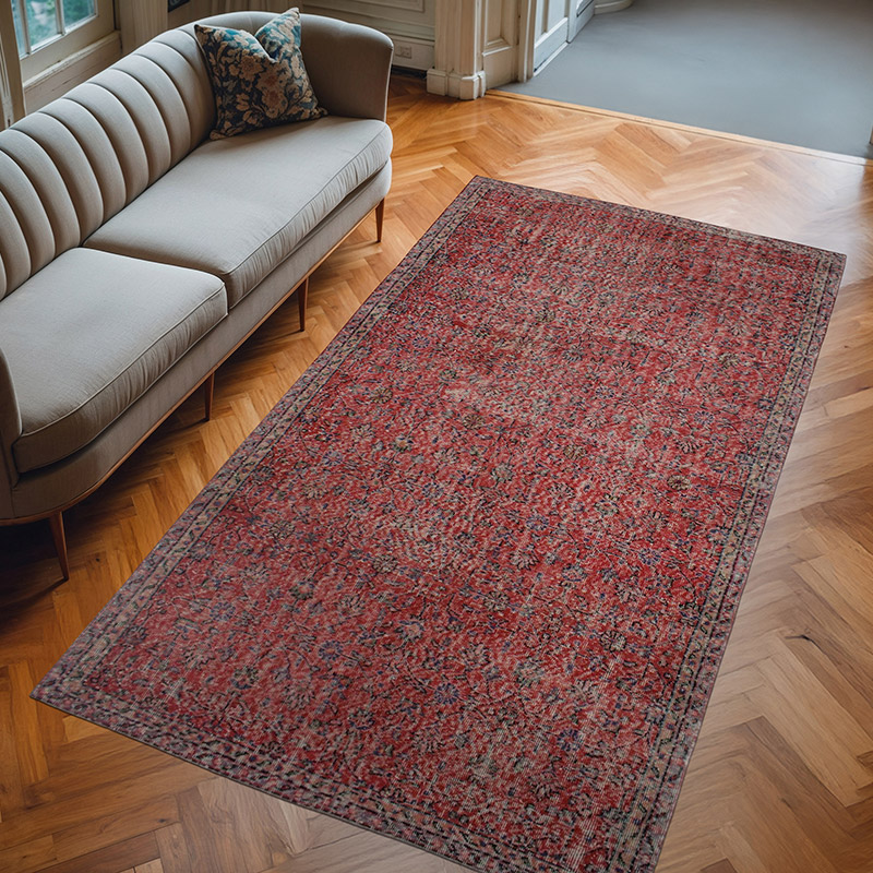 El Dokuma Vintage Halı - 159 cm x 288 cm - K0076771