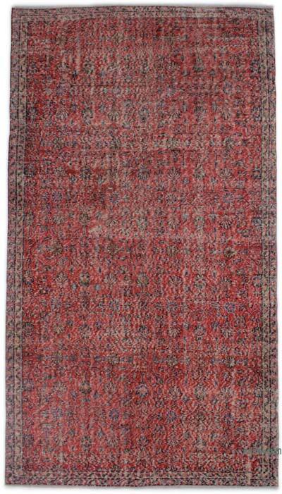Vintage Turkish Hand-Knotted Rug - 5' 3" x 9' 5" (63" x 113")