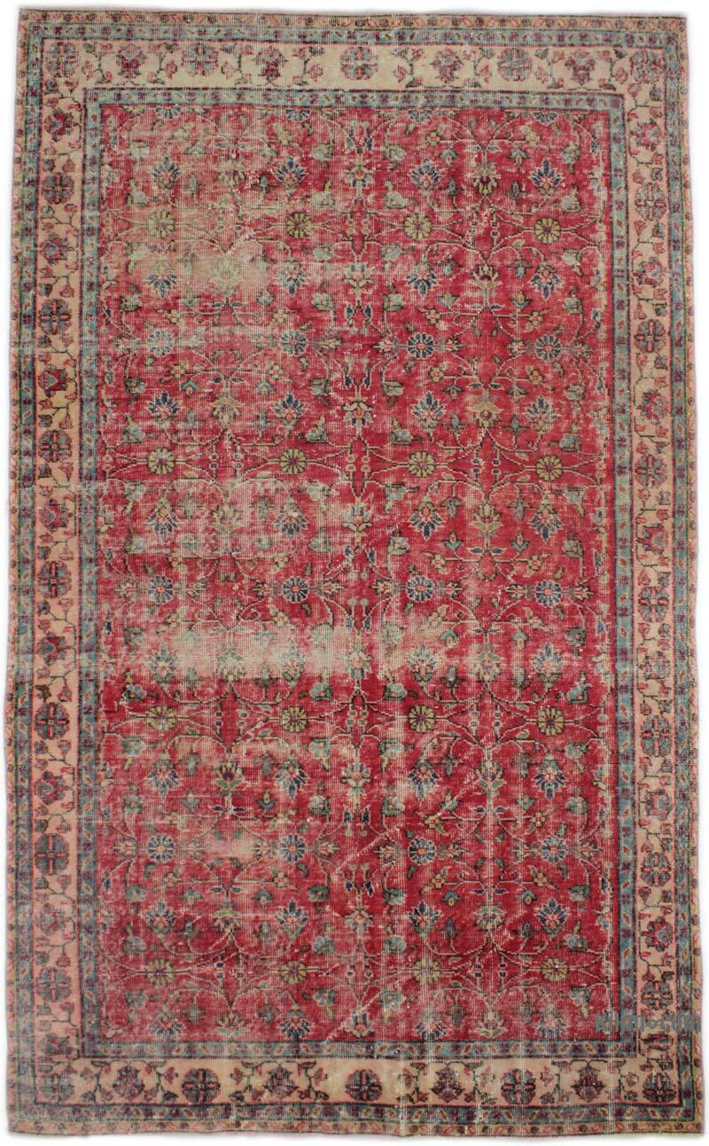 Alfombra Vintage Turca Anudada a Mano - 174 cm x 286 cm - K0076772