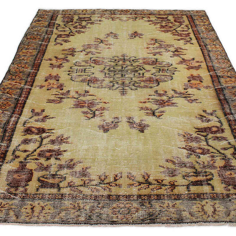 El Dokuma Vintage Halı - 175 cm x 267 cm - K0076774