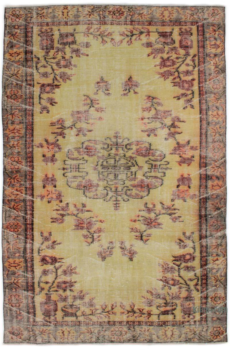 El Dokuma Vintage Halı - 175 cm x 267 cm - K0076774