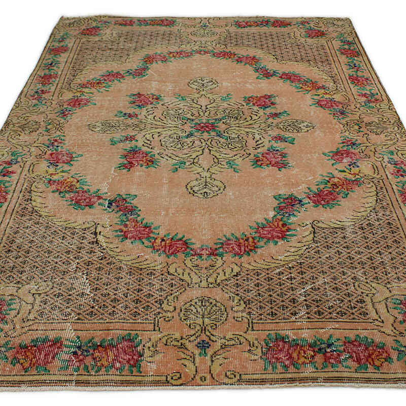 Vintage Turkish Hand-Knotted Rug - 5' 5" x 8' 6" (65" x 102") - K0076776