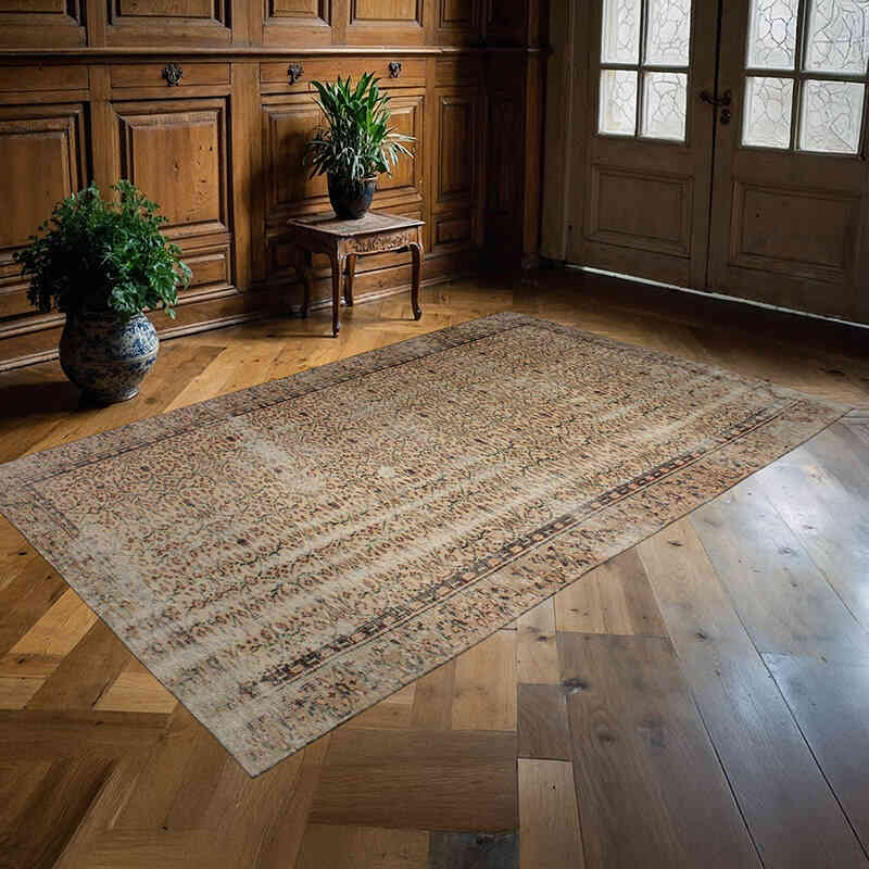 El Dokuma Vintage Halı - 162 cm x 265 cm - K0076777