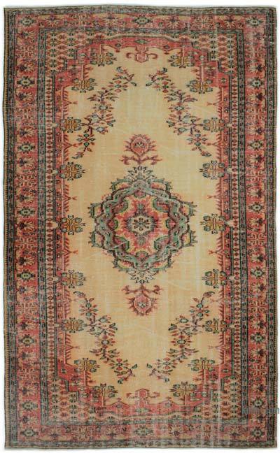 Alfombra Vintage Turca Anudada a Mano - 188 cm x 310 cm