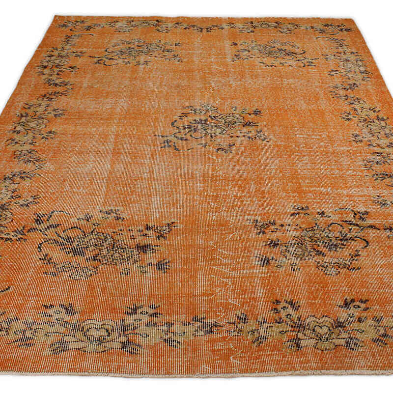 Alfombra Vintage Turca Anudada a Mano - 178 cm x 267 cm - K0076779