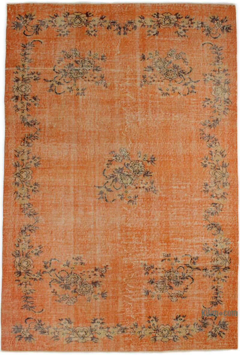 Alfombra Vintage Turca Anudada a Mano - 178 cm x 267 cm - K0076779