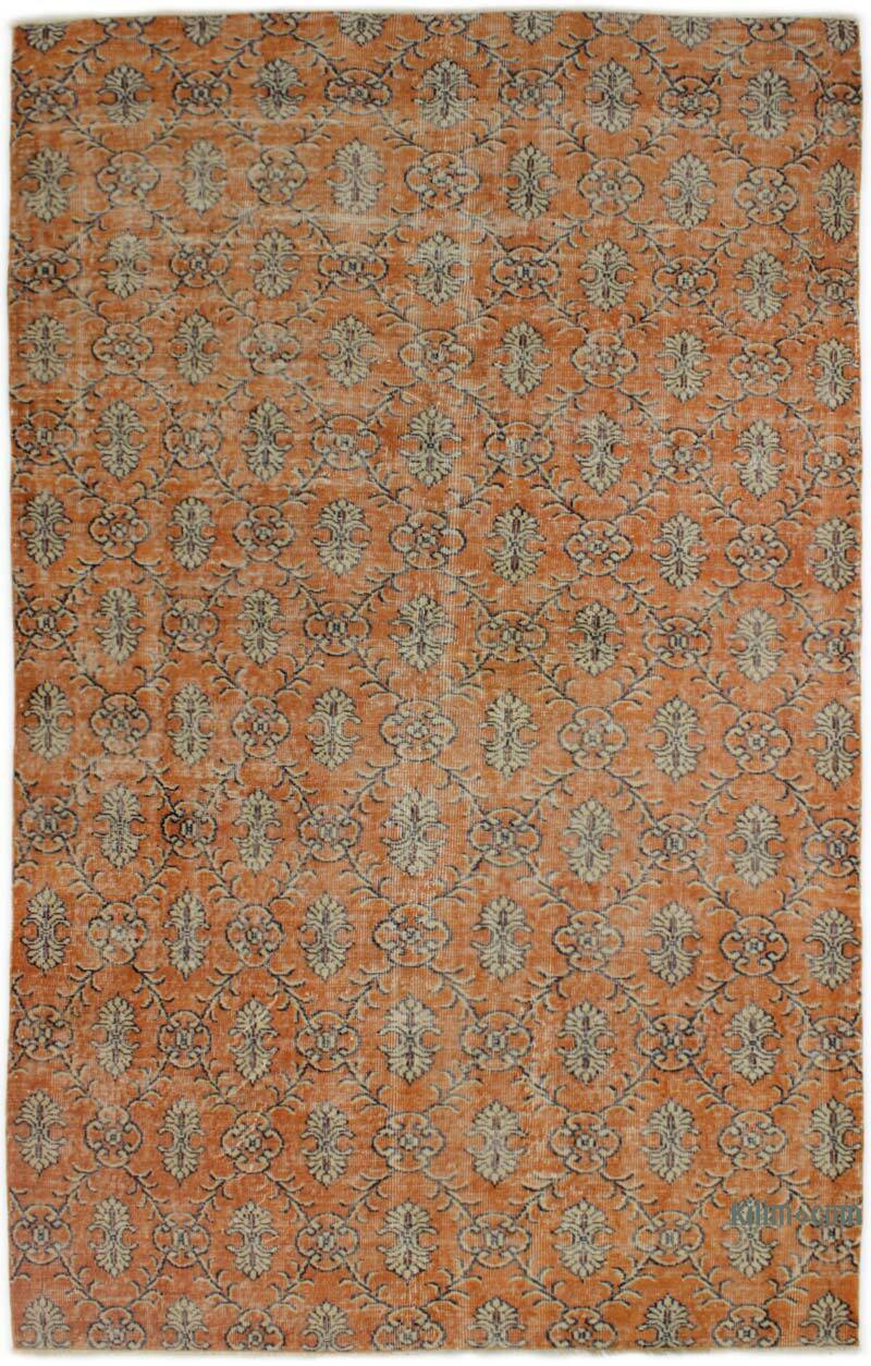 Vintage Turkish Hand-Knotted Rug - 5' 5" x 8' 9" (65" x 105") - K0076781