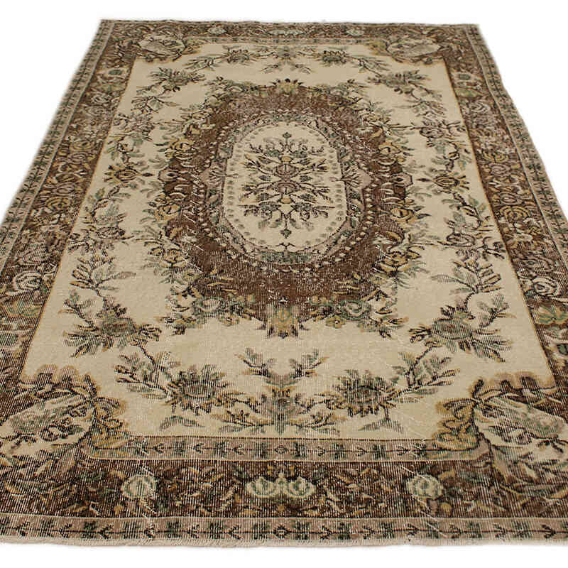 Vintage Turkish Hand-Knotted Rug - 5' 3" x 8' 8" (63" x 104") - K0076782