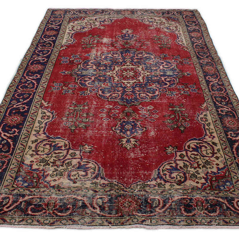 El Dokuma Vintage Halı - 156 cm x 277 cm - K0076783