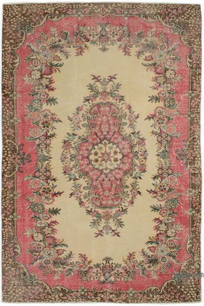 Vintage Turkish Hand-Knotted Rug - 5' 10" x 9' 2" (70" x 110")