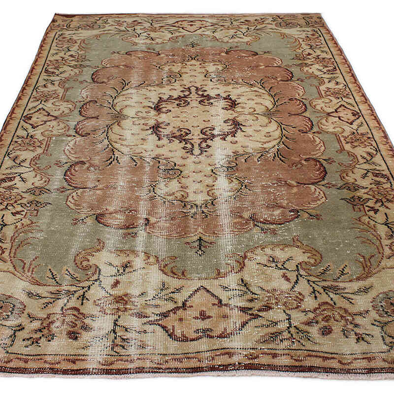 El Dokuma Vintage Halı - 177 cm x 263 cm - K0076792