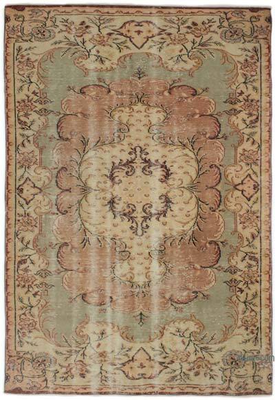 Vintage Turkish Hand-Knotted Rug - 5' 10" x 8' 8" (70" x 104")