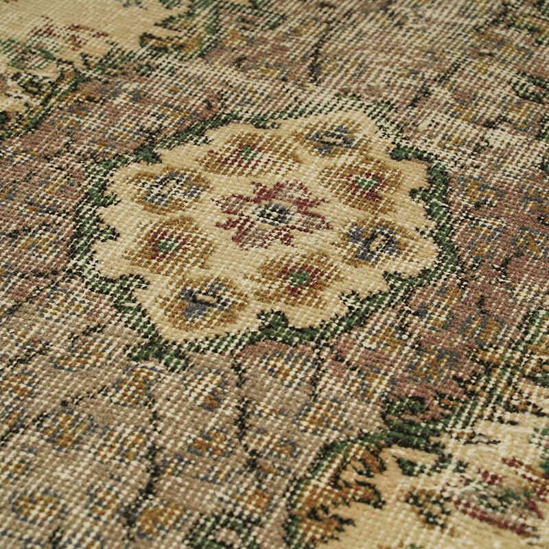 Alfombra Vintage Turca Anudada a Mano - 110 cm x 231 cm - K0076795