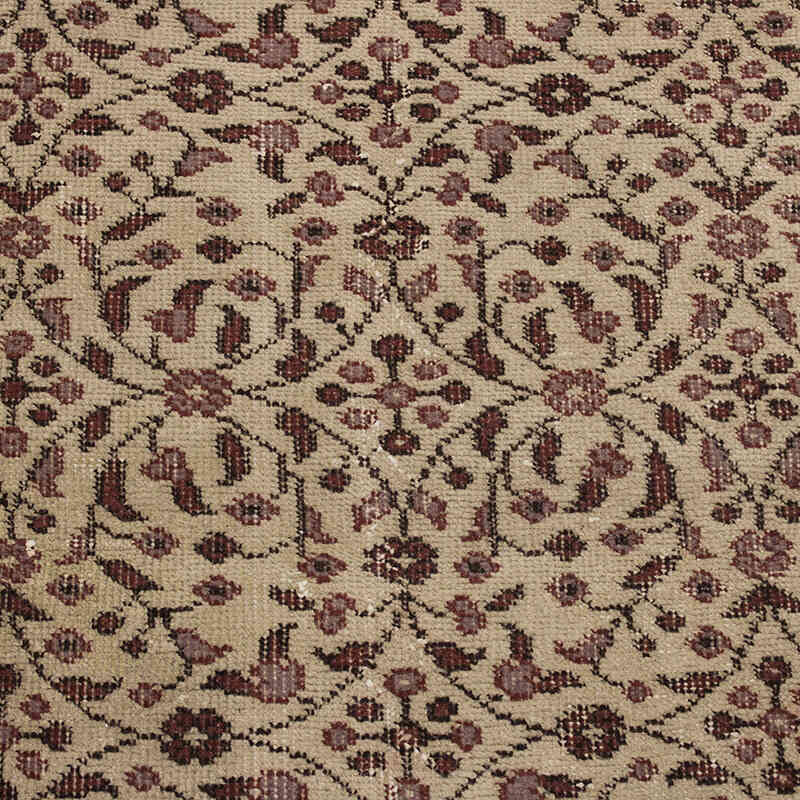 El Dokuma Vintage Halı - 107 cm x 207 cm - K0076797