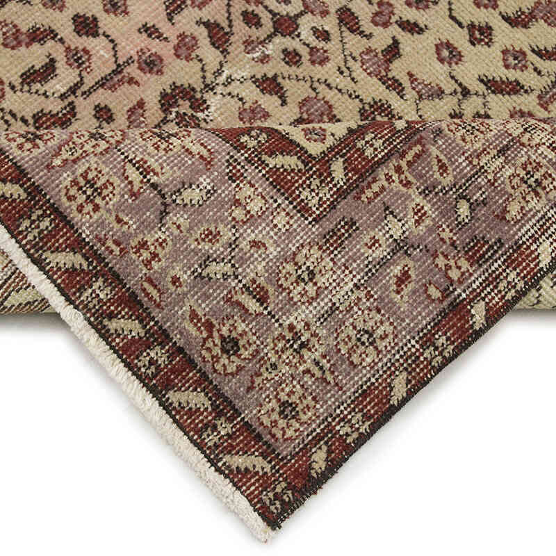 El Dokuma Vintage Halı - 107 cm x 207 cm - K0076797