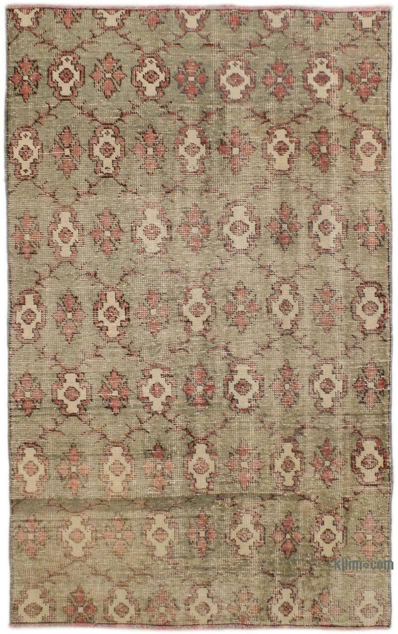 Vintage Turkish Hand-Knotted Rug - 4' 1" x 6' 7" (49" x 79") - K0076799