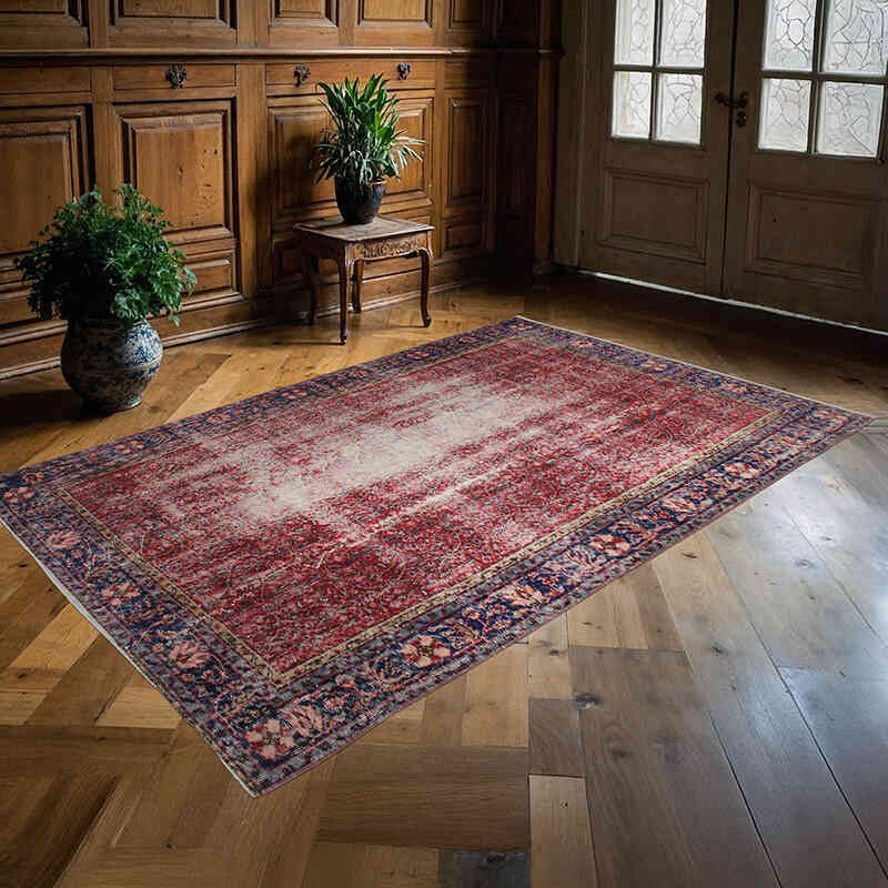 Vintage Turkish Hand-Knotted Rug - 5' 4" x 8' 4" (64" x 100") - K0076802